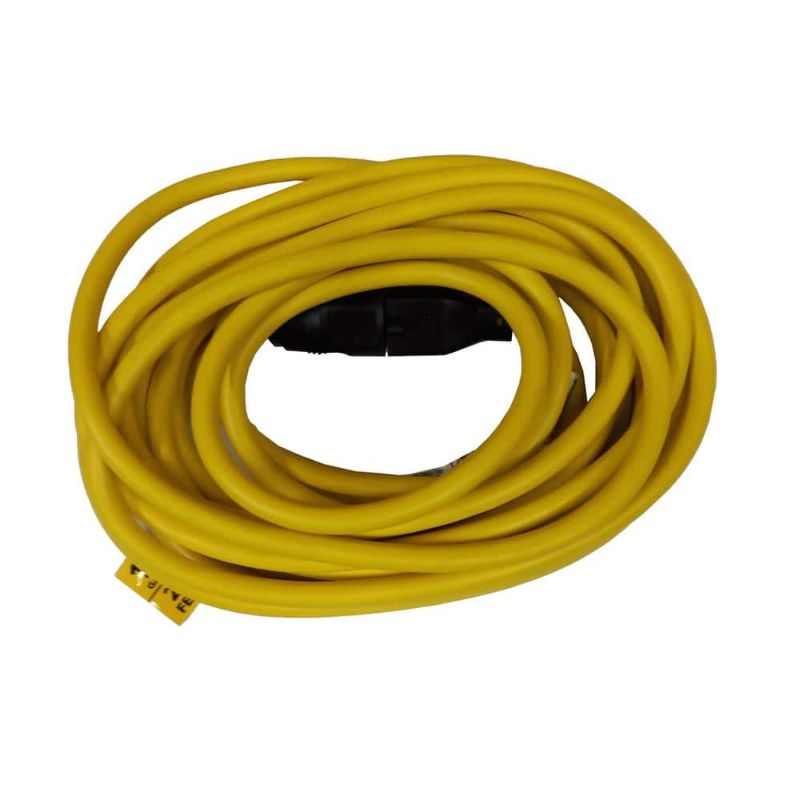 Photo 1 of 25 ft. 12/3 Extension Cord, Yellow
