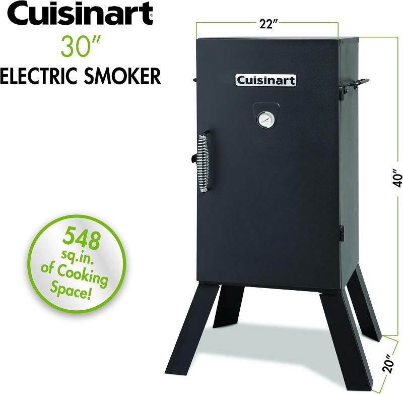 Photo 1 of ***SEE PHOTO FOR DAMAGES*** Cuisinart COS-330 Vertical Electric Smoker, Three Removable Smoking Shelves, 30", 548 sq. inches Cooking Space