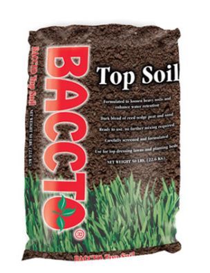 Photo 1 of ***BAG DAMAGED*** BACCTO 1550 Top Soil, Fibrous with Granular Texture, 50 lb Bag