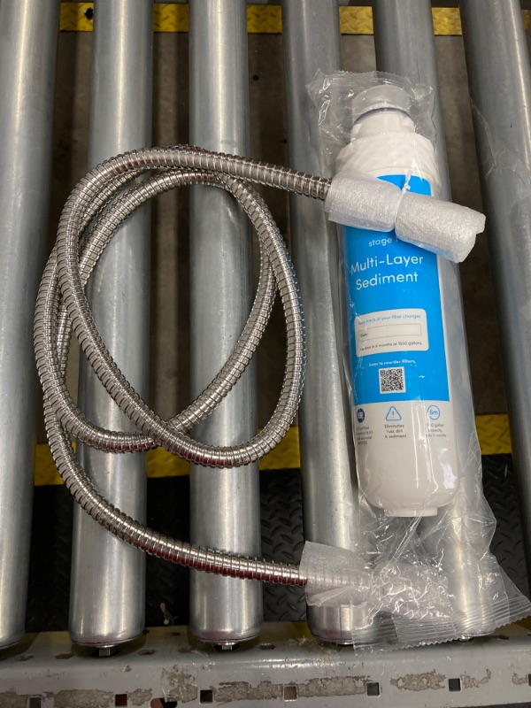 Photo 2 of ***MISSING 1 OF 2 HOSE*** AQUA CREST 5KDC Under Sink Water Filtration System, Direct Connect Under Sink Water Filter, Reduces PFAS, PFOA/PFOS, Chlorine, NSF/ANSI Tested 5K Gallons Ultra High Capacity, USA Tech