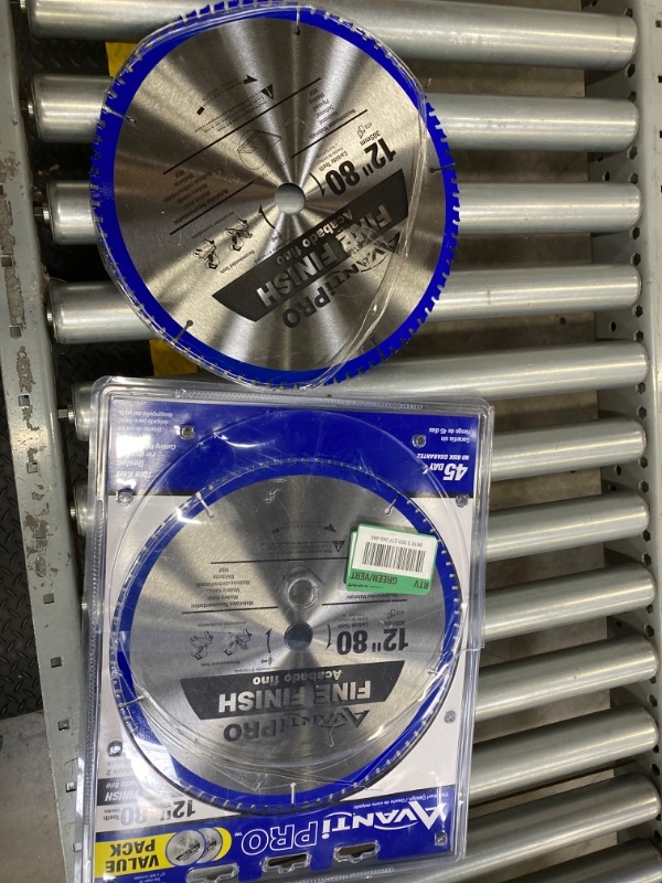 Photo 2 of ***OPEN PACKAGE*** Avanti Pro
12 in. x 80-Tooth Fine Finish Circular Saw Blade (2-Pack)