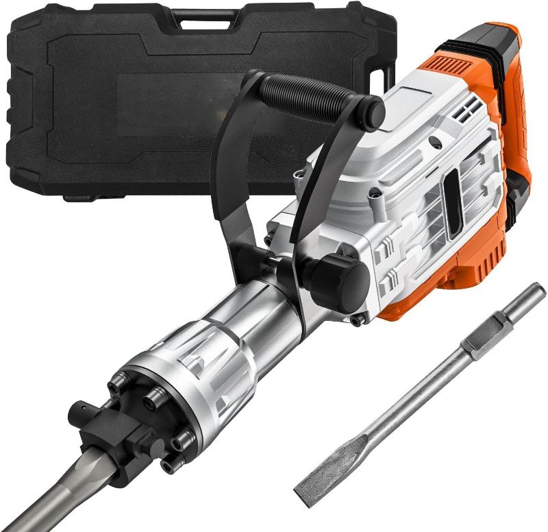 Photo 1 of ***CARRY CASE LOCK ISSUE*** Electric Jack Hammer Concrete Breaker 3500W with 2 Chisel Bits - Ideal for Demolition Work