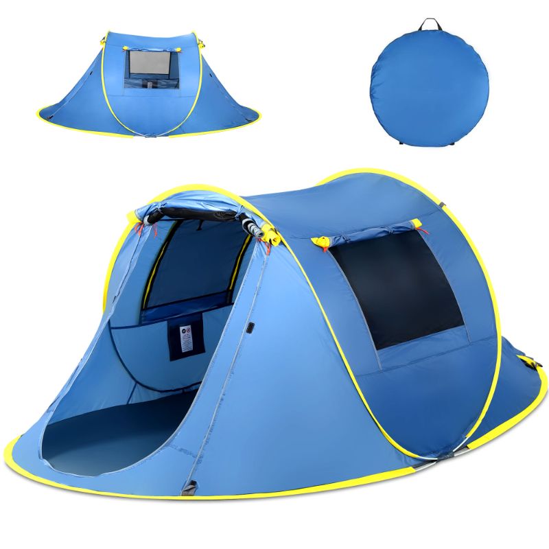 Photo 1 of GVDV Camping Instant Tent, 3 Person Pop up Tent, Upgrade Resistant Dome Tent, Easy Setup for Camping Hiking and Outdoor