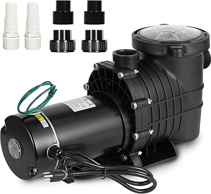 Photo 1 of 2HP Self Primming Pool Pump, Inground Above Ground Swimming Pool Pump Upgraded 110V/220V Dual Voltage, 1500W 60HZ Single Speed Pumps with Strainer Basket Silent Operation