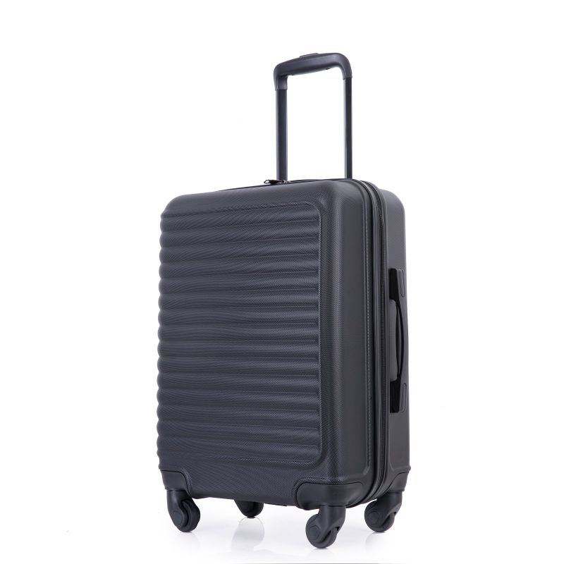 Photo 1 of Travelhouse Hardshell Carry on Luggage 20" Lightweight Hardside Suitcase with Spinner Wheels.(Black)