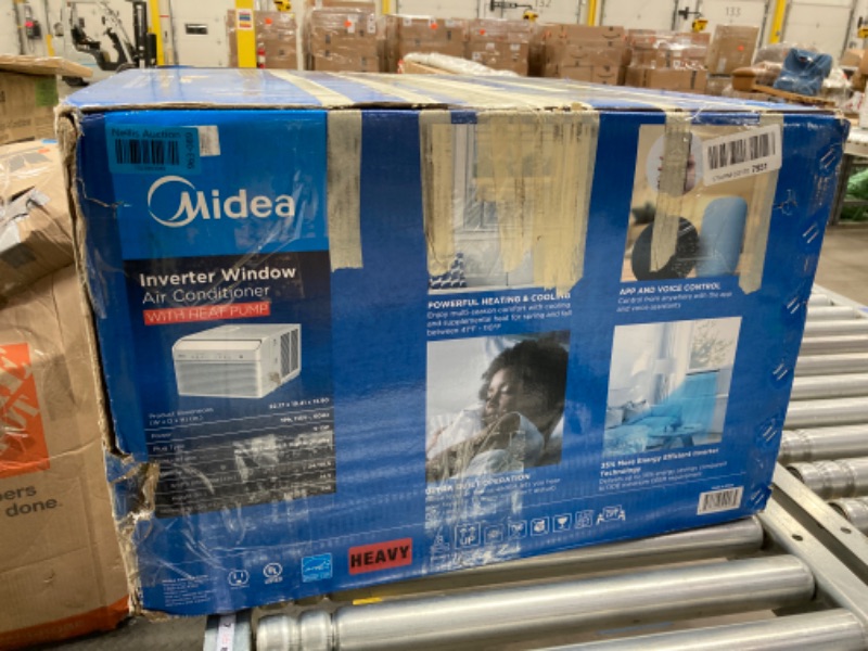 Photo 1 of Midea 8000 BTU Window Air Conditioner with Heat, Inverter Tech Ultra-Quiet Operation, 35% Energy-Saving, APP & Voice Smart Control, Energy Star Rated, Cools up to 350 Sq. Ft., fits Summer and Fall 8,000 BTU