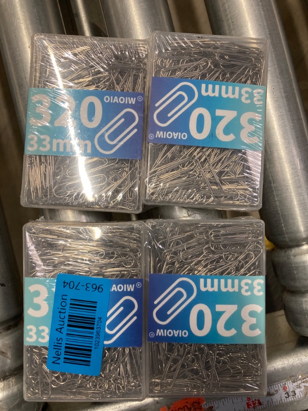 Photo 2 of (2 Pack) Paper Clip 640 Pack Paper Clips Medium 1.3 Inch (33mm) PaperClips Silver 2 Boxes of 320 PCS Each Suitable for Office School Paperwork and Daily Use Daily Use Silver 1.3inch