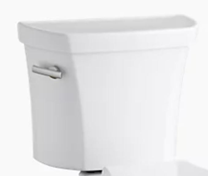 Photo 1 of ***TOILET TANK ONLY*** Kohler K-3999-0 Highline Comfort Height Two-piece Elongated 1.28 Gpf Toilet with Class Five Flushing Technology And Left-hand Trip Lever, Seat Not Included, White White Left-Hand Trip Lever