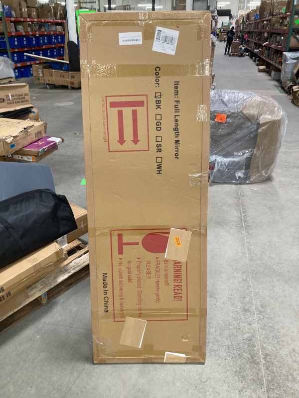 Photo 1 of Koonmi Black Floor Mirror Full Length, 64"x21" Rounded Corner Full Length Mirror with Stand, Hanging or Leaning Against Wall, Aluminum Alloy Frame Dressing Mirror for Living Room, Bedroom