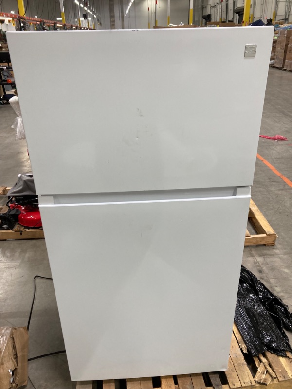 Photo 1 of Kenmore Refrigerator/Freezer with Full-Width Adjustable Glass Shelving, Humidity Control Crispers, ENERGY STAR Certified, White 64" H x 30" D x 33"  W