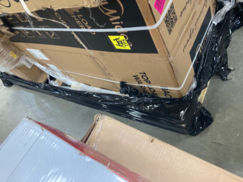 Photo 1 of Midea MLTW37A1BWW Agitator Machine, Auto Top Load Sensing Washer, 12 Washing Cycles, Dial Control Panel, 3.7 Cu.ft, White