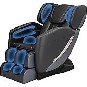 Photo 1 of 2024 Massage Chair, Full Body Zero Gravity Massage Chair with Auto Modes, 8 Fix Point Rollers, Bluetooth, Foot Massage, Heating Function, Black and Gray
