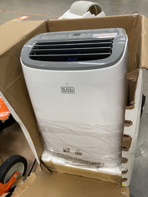 Photo 2 of ***FOR PARTS*** BLACK+DECKER 8,000 BTU Portable Air Conditioner up to 350 Sq.Ft.with Remote Control, White White - 8,000 BTU 1 Count (Pack of 1)