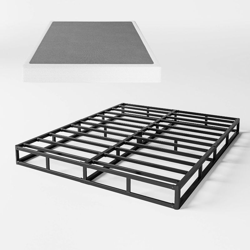 Photo 1 of 7 Inch Box Spring for King Bed,High Profile Strong Metal Frame Mattress Foundation, Quiet Noise-Free,Easy Assembly, 3000lbs Max Weight Capacity
