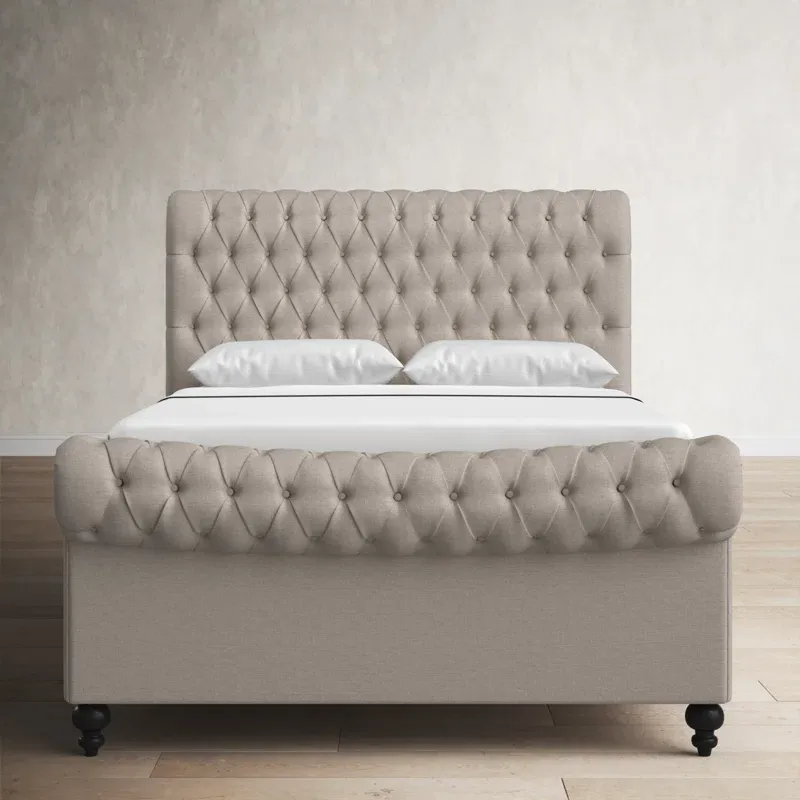 Photo 1 of ****SEE NOTES****Nicolas upholstered sleigh HEADBOARD ONLY 6/6