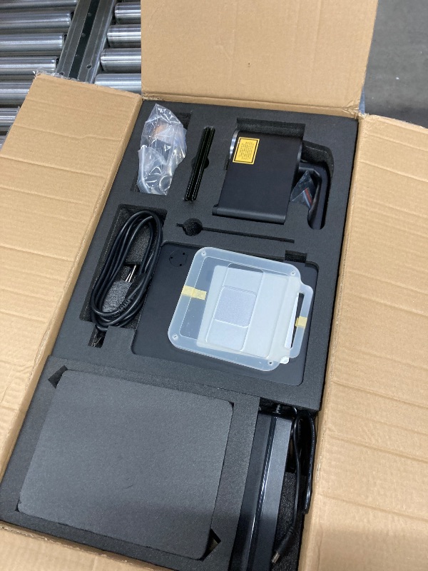 Photo 1 of Cloudray 20,000mW Class 2 Fiber Laser Marking Machine Engraver for Metal Aluminum Marking (CLM20F), 20W Laser Engraver & Cutter