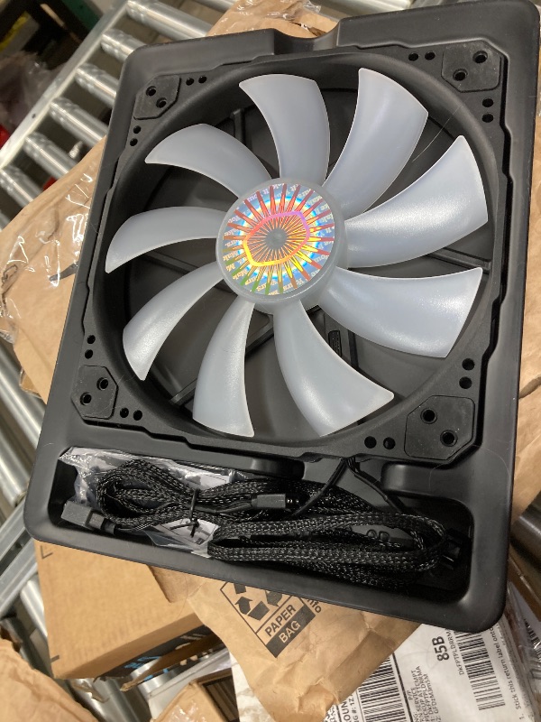 Photo 2 of Cooler Master SickleFlow 200 ARGB Case Fan - ARGB Motherboard Compatible, Frosted Air Balance Blades, 102.8 CFM, 1.35 mmH2O, 15.7 dBA - ARGB