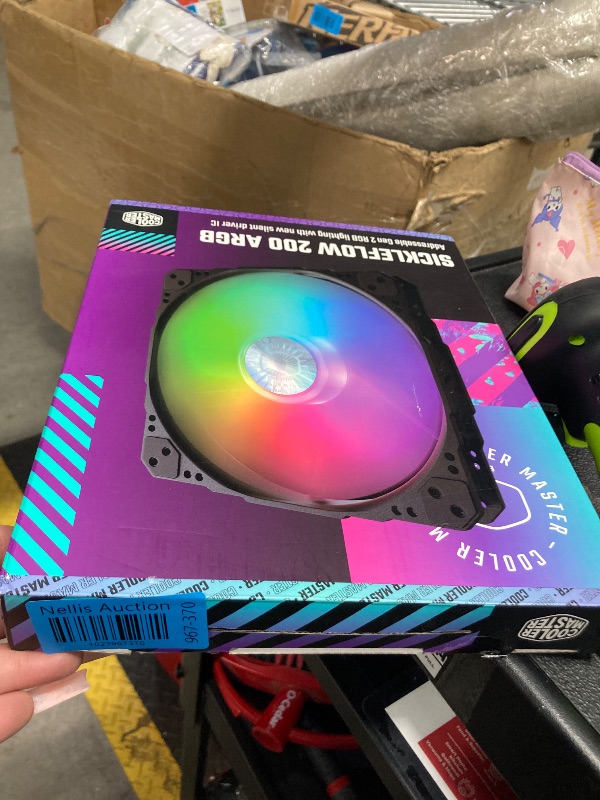 Photo 3 of Cooler Master SickleFlow 200 ARGB Case Fan - ARGB Motherboard Compatible, Frosted Air Balance Blades, 102.8 CFM, 1.35 mmH2O, 15.7 dBA - ARGB