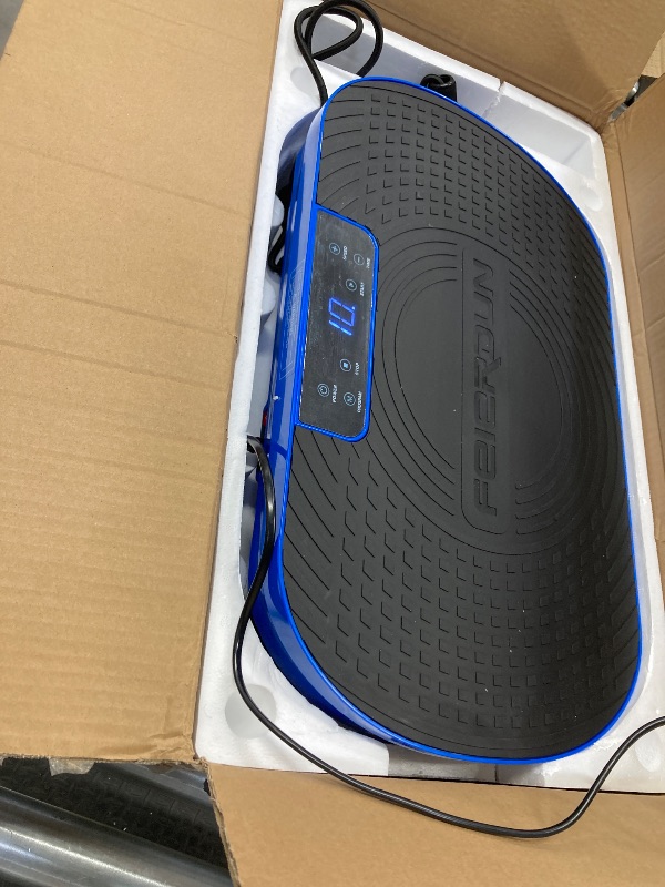 Photo 1 of ****PARTS ONLY IT DOES NOT WORK****UPGO Vibration Plate Exercise Machine, Lymphatic Drainage Machine, Whole Body Workout Vibration Platform w/ 2 Resistance Bands for Weight Loss, Toning & Wellness-Blue