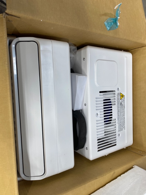 Photo 2 of ***FOR PARTS, DOES NOT WORK*** Midea 8,000 BTU U-Shaped Smart Inverter Air Conditioner –Cools up to 350 Sq. Ft., Ultra Quiet with Open Window Flexibility, Works with Alexa/Google Assistant, 35% Energy Savings, Remote Control