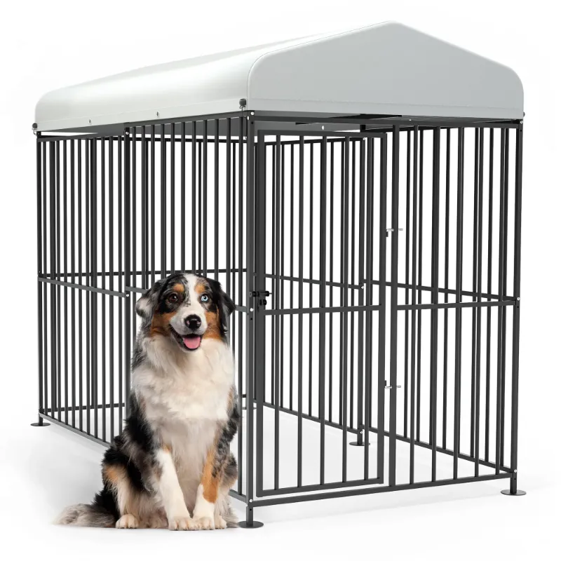 Photo 1 of Masiis Extra Large Dog Kennel Outdoor Hosue for Dogs Run Outside House with Waterproof Cover