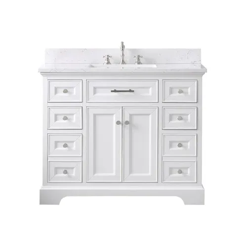 Photo 1 of Currahee 60'' Single Bathroom Vanity with Engineered Stone Top
