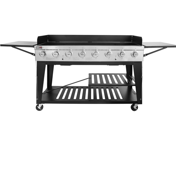 Photo 1 of **PARTS ONLY***ITEM IS EXTREMELY USED HAS RUST AND OIL ALL OVER IT***Royal Gourmet 8-Burner Gas Grill, 104,000 BTU Liquid Propane Grill, Independently Controlled Dual Systems, Outdoor Party or Backyard BBQ, Black