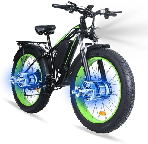 Photo 1 of Electric Bike for Adults?Dual Motor Ebike?2000w Ebike?Fat Tire Electric Bike?90 Miles Electric Bicycle with 48V/23Ah Battery?Men's Electric Bike and Passed UL&GCC Certification