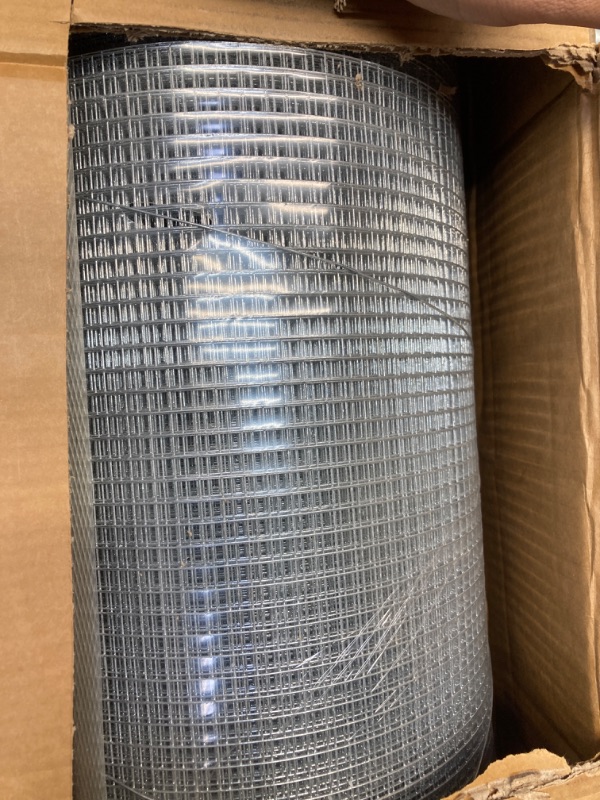 Photo 2 of Hardware Cloth 1/4 in 48 in x 100 ft 23 Gauge - Galvanized Wire Mesh Roll Gopher Wire Garden Fencing Rodent Mesh Wire Fence Roll Chicken Wire Fencing