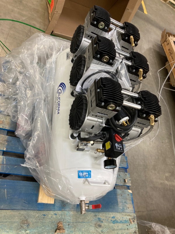 Photo 1 of 20060CAD 20 Gal. 6.0 Hp 125 PSI Stationary Electric Ultra Quiet and Oil-Free Air Compressor with Automatic Drain Valve