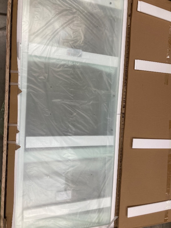 Photo 4 of *** GLASS DOORS ONLY *** WOODBRIDGE 60" x 32" Alcove Acrylic Rectangular Whirlpool Heated Jetted Tub in White with right Drain, Matte Black Finish, BS667-R-MB02 