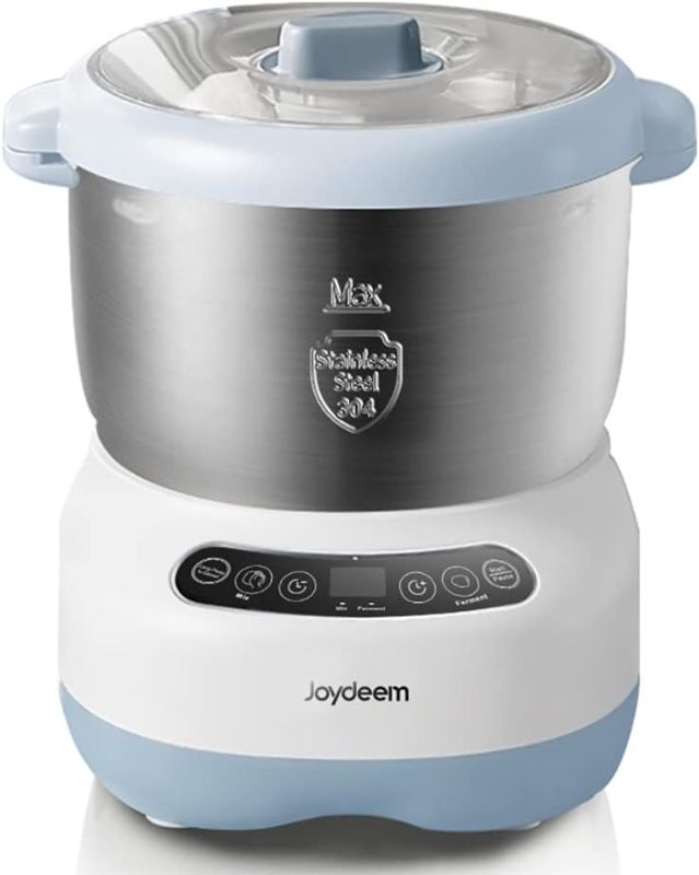 Photo 1 of 
Joydeem Electric Dough Maker with Ferment Function, Microcomputer Timing, Face-up Touch Panel, 6.6Qt, 304 Stainless Steel, JD-HMJ7L