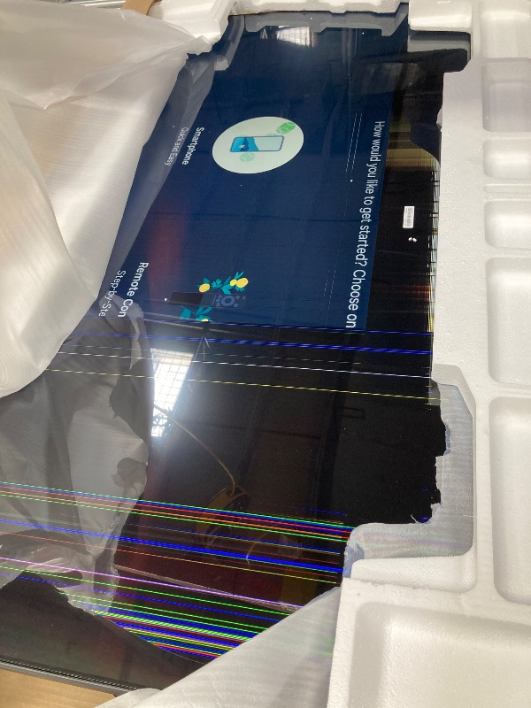 Photo 2 of **DAMAGED SAMSUNG 65-Inch Class Crystal UHD 4K DU7200 Series HDR Smart TV w/Object Tracking Sound Lite, PurColor, Motion Xcelerator, Mega Contrast, Q-Symphony (UN65DU7200, 2024 Model)