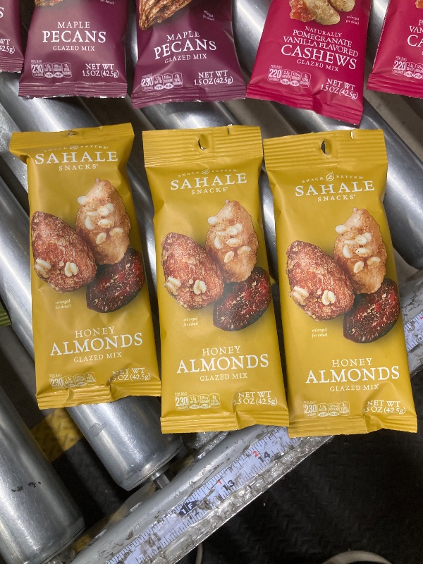Photo 1 of 12 Assorted Pack Sahale Snacks Pomegranate Vanilla Cashews Glazed Mix, Pistachios, Honey Almond Glazed Mix 1.5 Ounces each 