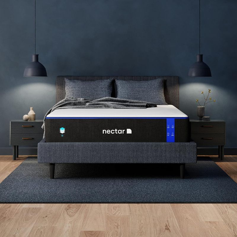 Photo 1 of Nectar King Adjustable Base and 12” Mattress - Head & Foot Incline - Medium Firm Gel Memory Foam - Cooling Comfort - Wireless Remote - 3 Massage Settings - 365-Night Mattress Trial & Forever Warranty King Nectar Mattress & Adjustable Base