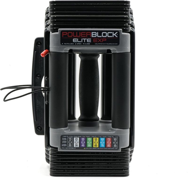 Photo 1 of ***ONLY ONE*** PowerBlock Elite EXP Adjustable Dumbbells, Sold in Pairs, Stage 1, 5-50 lb. Dumbbells, Durable Steel Build, Innovative Workout Equipment, All-in-One Dumbbells, Expandable with Expansion Kits