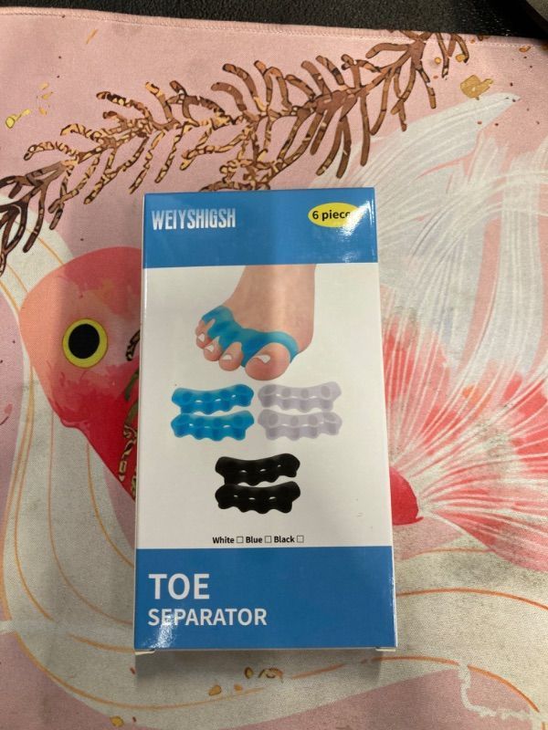 Photo 2 of 6 Pack Toe Separator Female Bunion Corrector To Restore Toes To Origin For Women Toe Spacer Valgus Corrector Toe Spacer Toe Separator (White)