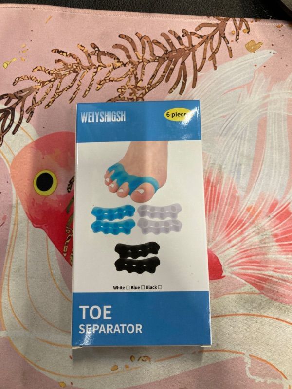 Photo 1 of 6 Pack Toe Separator Female Bunion Corrector To Restore Toes To Origin For Women Toe Spacer Valgus Corrector Toe Spacer Toe Separator (White)