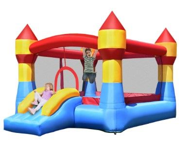 Photo 1 of Costway Kid Inflatable Bounce House Castle Moonwalk Playhouse Jumper Slide

**used, no equipment included
stock photo is for reference only