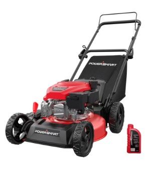 Photo 1 of ***gasoline in the tank (Used/like new)*** PowerSmart Gas Push Lawn Mower 17-inch 144cc Engine, 3-in-1 with Bagger, 6-Position Height Adjustment
