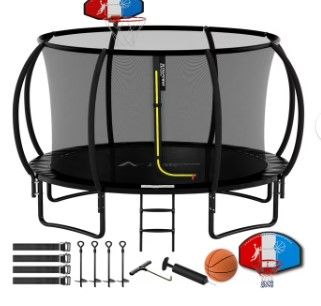 Photo 1 of 15 ft Trampoline for Adults and Kids, Trampoline with Enclosure ,Ladder,Heavy Duty Recreational Trampoline

*** box 1 of 2 only, missing parts. 
stock photo is for reference only
NEW