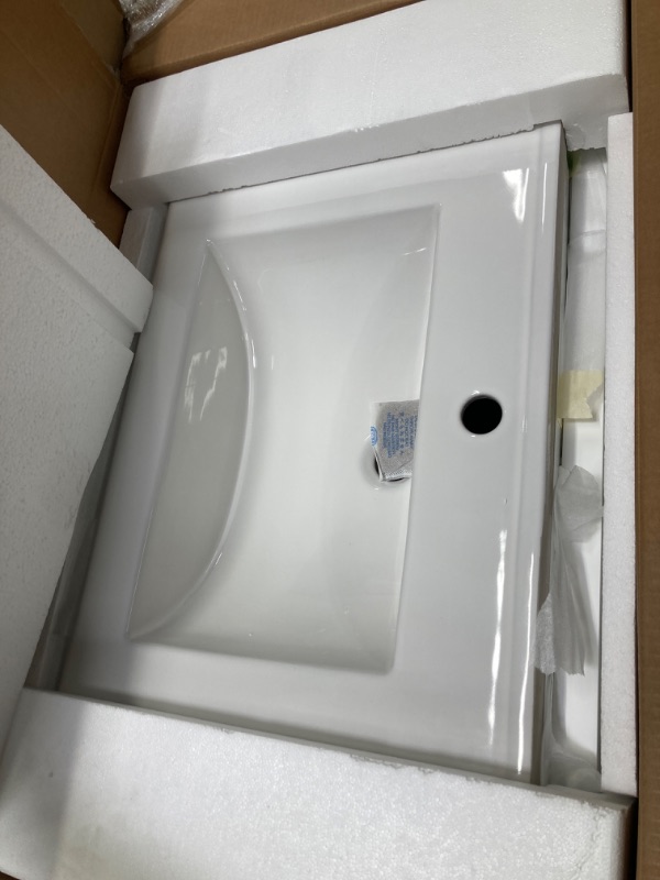 Photo 2 of 20" Small Bathroom Vanity with Sink, Modern Bathroom Sink Cabinet with Storage Rack and Soft-Closing Door, Floor Mount Bathroom Vanity Set with Ceramic Sink, White


***STOCK PHOTO IS FOR REFERENCE ONLY.
NEW, FACTORY SEALED.