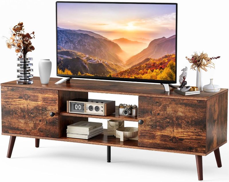 Photo 1 of DUMOS TV Stand for 55 60 inch TV, Entertainment Center with Storage Cabinet, Mid Century Modern Media Console Table, Adjustable Hinge, Wooden Television...


***STOCK PHOTO IS FOR REFERENCE ONLY.
used, good condition, no damages.