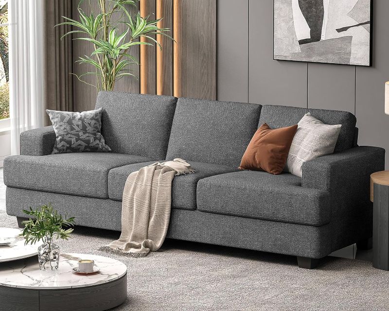 Photo 1 of Fadware 89 Inch Couch, 3 Seater Couches with Deep Seats, Modern Grey Loveseat 3-Seat Sofa Couches for Living Room Apartment Lounge, Detachable Sofa Cover/Easy to Install

***USED, DIRTY