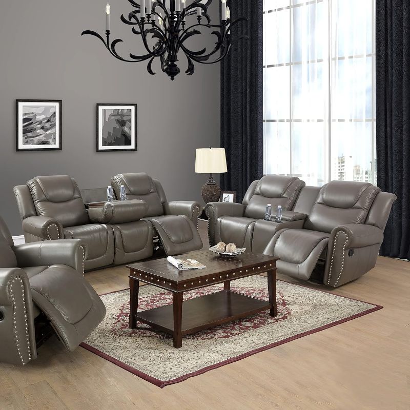 Photo 1 of Beverly Fine Furniture Mckinley 2 Piece Living Room Recliner Set Include Love seat, Sofa, Grey


**new, factory sealed.
