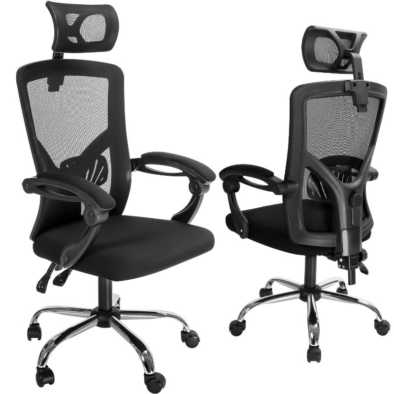 Photo 1 of Ergonomic Office Chair, Seenda High Back Mesh Desk Chair Support and Adjustable Headrest, Computer Gaming Chair, Executive Swivel Chair for Home Office


**used, like new