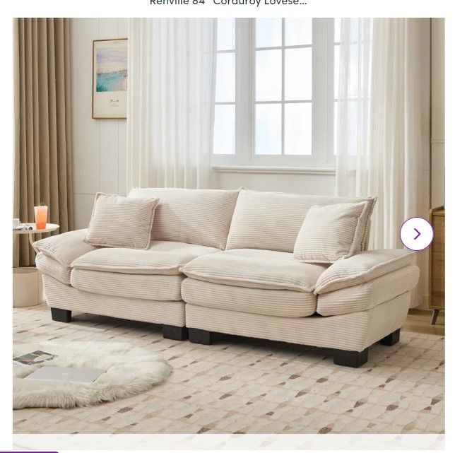 Photo 1 of ***STOCK PHOTO IS FOR REFERENCE ONLY

If you are looking for comfort, sophistication and a modern touch in your home then look no further, our corduroy sofa has everything you need.Add this perfect item to your lovely home, both to embellish your living r