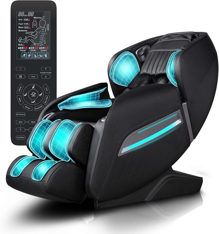 Photo 1 of Massage Chair, Full Body Massage Chairs with Zero Gravity AI Voice Control Intelligent Body Scan Detection SL Track Foot Massage 3D Massage Recliner Bluetooth Speaker Airbags Blue



**NEW, FACTORY SEALED