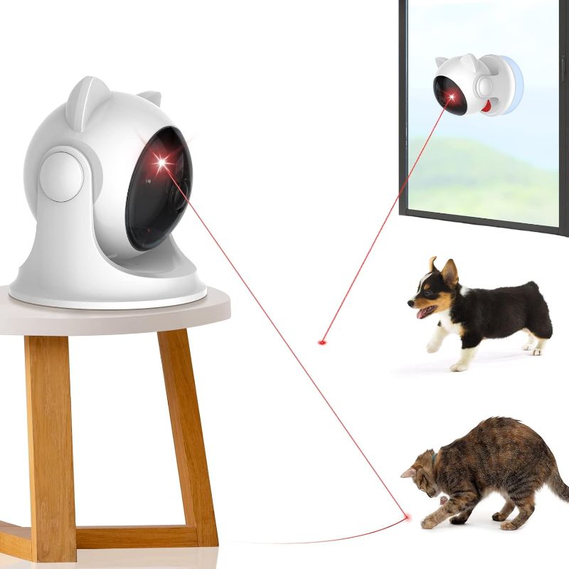 Photo 1 of 
Automatic Cat Laser Toys, Interactive Laser Cat Toys for Indoor Cats/Kitty/Dogs, Cat Laser Toy Automatic