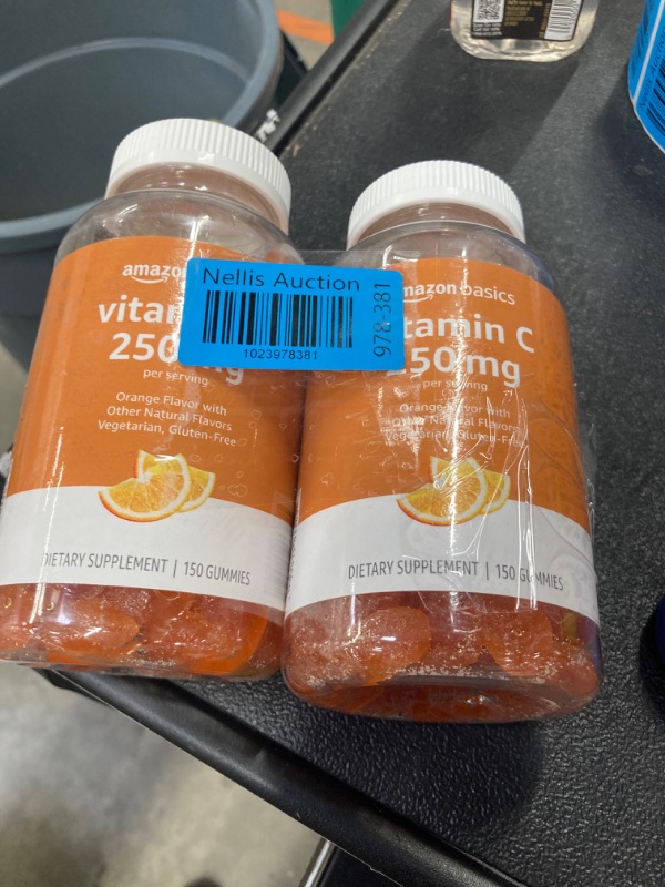 Photo 2 of (*** 2-PACK***)Amazon Basics Vitamin C 250 mg Gummy, Orange, 150 Gummies (2 per Serving), Immune Health (Previously Solimo)